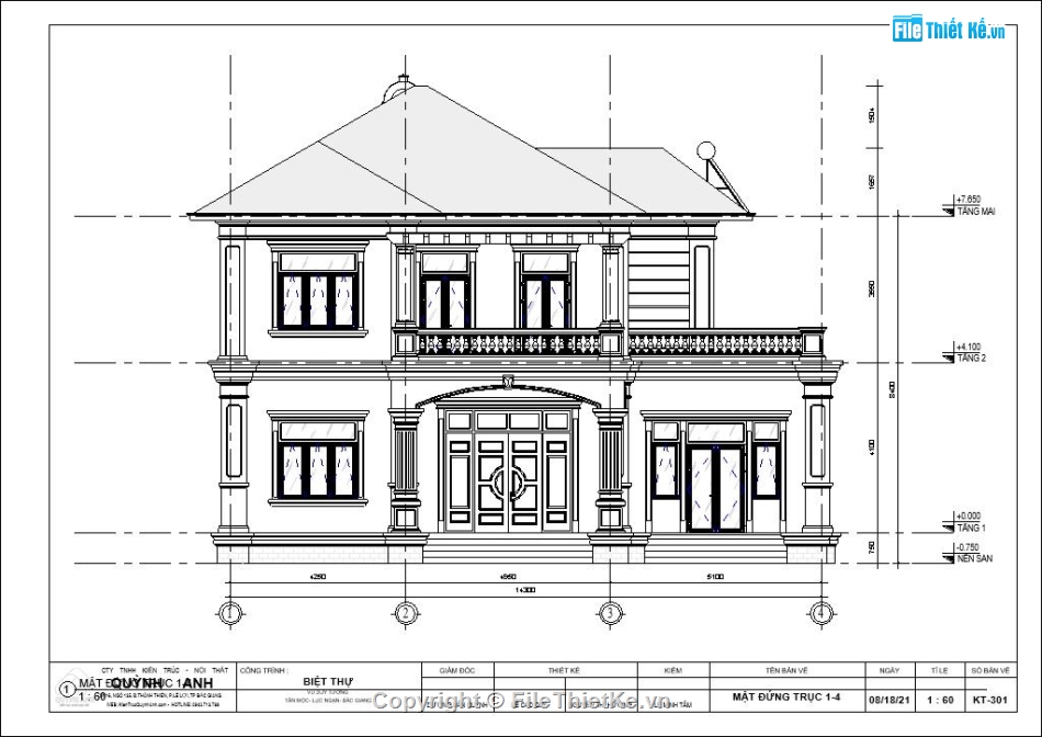 biệt thự,revit,nhà 2 tầng,biệt thự 2 tầng,nhà đẹp,tân cổ điển